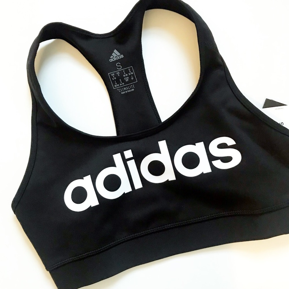 adidas originals Graphic Black & White Sports Bra